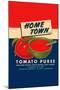 Home Town Brand Tomato Puree-null-Mounted Art Print