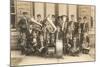 Home Town Marching Band-null-Mounted Art Print