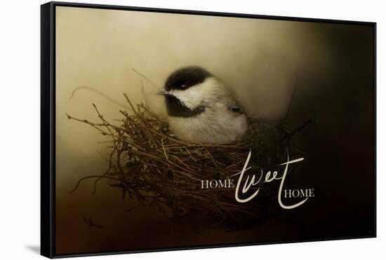 Home Tweet Home with words-Jai Johnson-Framed Stretched Canvas