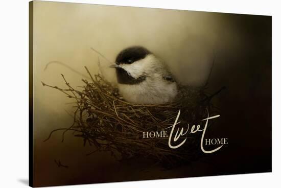 Home Tweet Home with words-Jai Johnson-Stretched Canvas