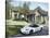 Home with a Sports Car Parked in Front-null-Stretched Canvas