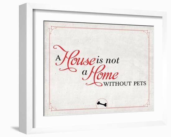 Home without Pets-null-Framed Art Print