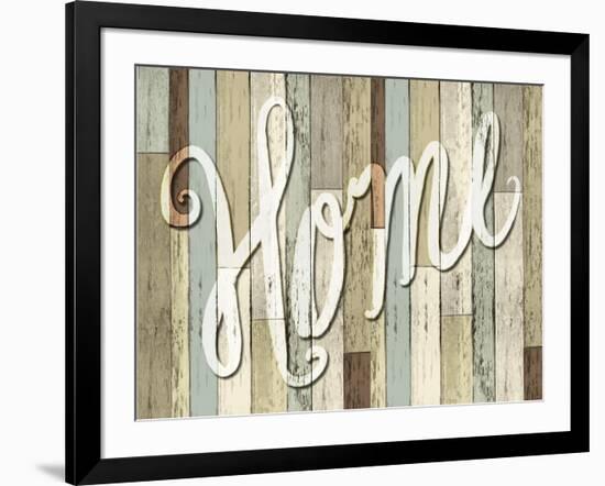 Home Wood Sign-ALI Chris-Framed Giclee Print