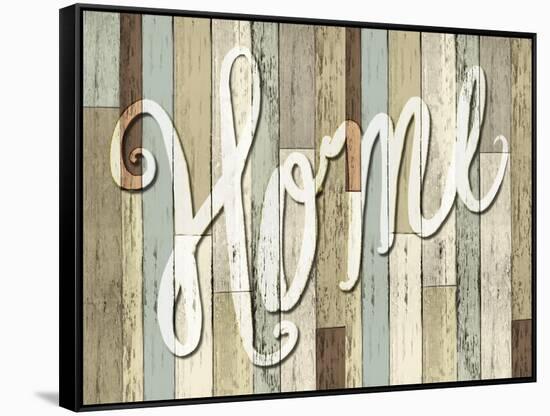 Home Wood Sign-ALI Chris-Framed Stretched Canvas