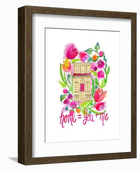 Home = You + Me-Esther Bley-Framed Art Print