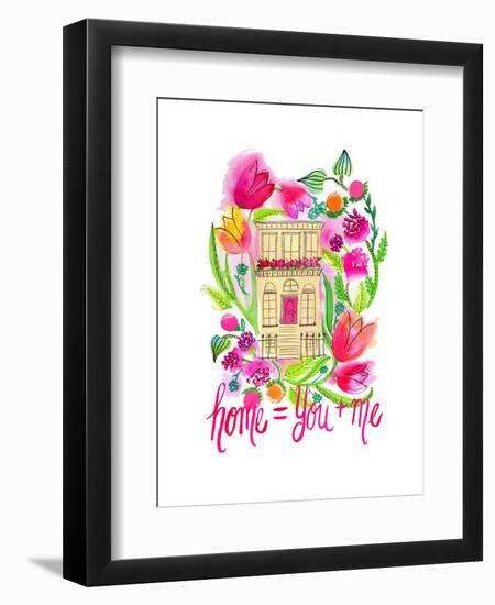 Home = You + Me-Esther Bley-Framed Art Print