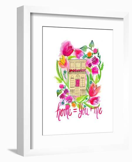 Home = You + Me-Esther Bley-Framed Art Print