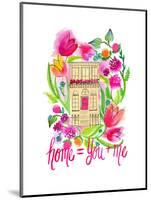 Home = You + Me-Esther Bley-Mounted Art Print