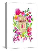 Home = You + Me-Esther Bley-Stretched Canvas