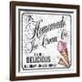 Homeade Icecream Co-ALI Chris-Framed Giclee Print