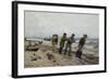 Homecoming fishermen, Skagen, 1878-Harald Oscar Sohlberg-Framed Giclee Print