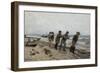 Homecoming fishermen, Skagen, 1878-Harald Oscar Sohlberg-Framed Giclee Print