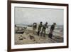 Homecoming fishermen, Skagen, 1878-Harald Oscar Sohlberg-Framed Giclee Print