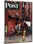 "Homecoming G.I." Saturday Evening Post Cover, May 26,1945-Norman Rockwell-Mounted Giclee Print