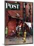 "Homecoming G.I." Saturday Evening Post Cover, May 26,1945-Norman Rockwell-Mounted Giclee Print
