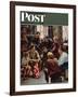 "Homecoming Marine" Saturday Evening Post Cover, October 13,1945-Norman Rockwell-Framed Giclee Print