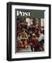 "Homecoming Marine" Saturday Evening Post Cover, October 13,1945-Norman Rockwell-Framed Premium Giclee Print