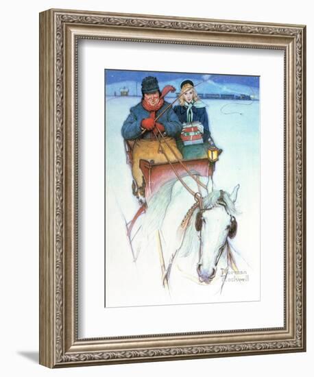 Homecoming-Norman Rockwell-Framed Giclee Print