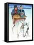 Homecoming-Norman Rockwell-Framed Stretched Canvas