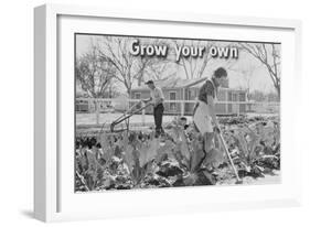 Homegrown Food Is Homegrown Wealth.-Dorothea Lange-Framed Art Print