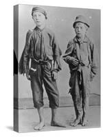 Homeless Boys in New York City-Jacob August Riis-Stretched Canvas