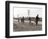 Homeless Migrant Family of Seven, Walking the Highway from Phoenix, Arizona, 1939-Dorothea Lange-Framed Art Print