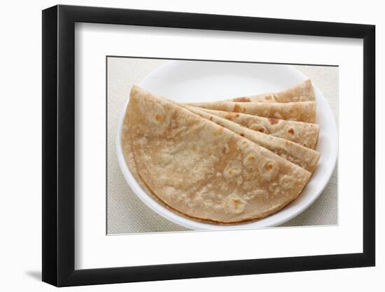 Homemade Fresh Wheat Flour Chapathi.-susansam-Framed Photographic Print