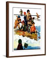 "Homemade Sleigh,"January 19, 1929-Eugene Iverd-Framed Giclee Print