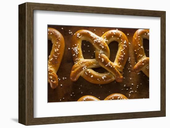 Homemade Soft Pretzels with Salt-bhofack22-Framed Photographic Print