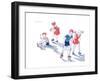 Homemade Stilts - Jack & Jill-Janet Smalley-Framed Premium Giclee Print