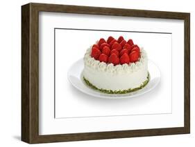 Homemade Strawberry Cake-oysy-Framed Photographic Print