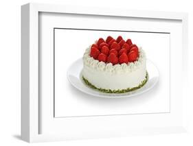 Homemade Strawberry Cake-oysy-Framed Photographic Print