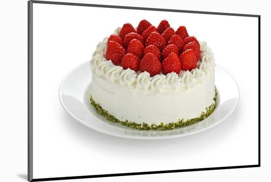 Homemade Strawberry Cake-oysy-Mounted Photographic Print
