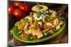 Homemade Unhealthy Nachos with Cheese and Vegetables-bhofack22-Mounted Photographic Print