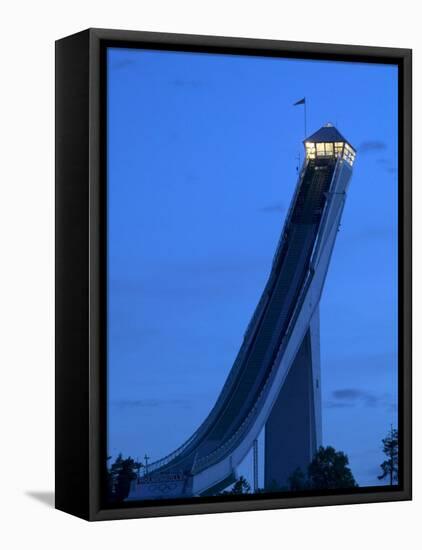 Homemkollen, built for the1952 Winter Olympic Games, Norway-Russell Young-Framed Stretched Canvas