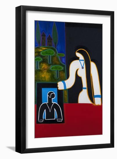 Homenaje a Mi Cuadro Preferido En Milano, 2013-Cristina Rodriguez-Framed Premium Giclee Print