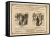 Homeopathy vs. Allopathy, Caricature, 1800s-Science Source-Framed Stretched Canvas