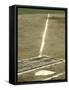 Homeplate with View of Third Base-null-Framed Stretched Canvas