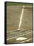 Homeplate with View of Third Base-null-Framed Stretched Canvas