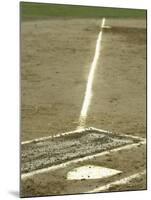 Homeplate with View of Third Base-null-Mounted Premium Photographic Print