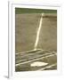 Homeplate with View of Third Base-null-Framed Photographic Print