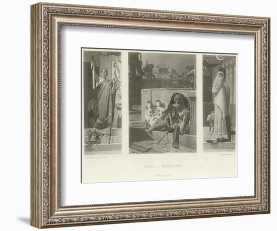 Homer a Mendicant-Jean Jules Antoine Lecomte du Nouy-Framed Giclee Print