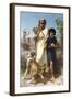 Homer and His Guide-William Adolphe Bouguereau-Framed Art Print