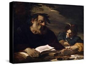 Homer Dictating His Poems, 17th Century-Pier Francesco Mola-Stretched Canvas