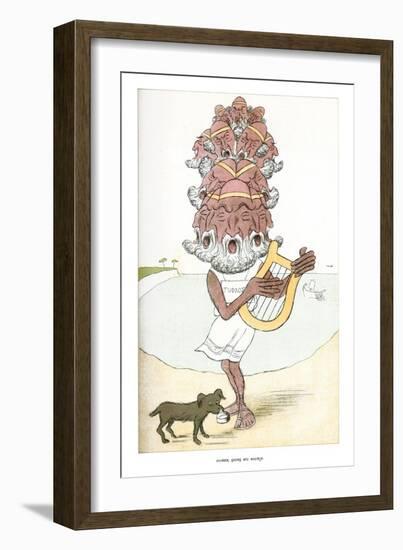 Homer, Going His Round, 1904-Max Beerbohm-Framed Giclee Print