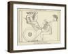 Homer Invoking the Muse-John Flaxman-Framed Giclee Print