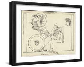 Homer Invoking the Muse-John Flaxman-Framed Giclee Print