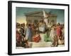 Homer's Apotheosis, 1827-Jean-Auguste-Dominique Ingres-Framed Giclee Print