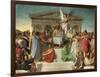 Homer's Apotheosis, 1827-Jean-Auguste-Dominique Ingres-Framed Giclee Print