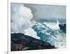 Homer's Crashing Waves III-Winslow Homer-Framed Art Print